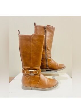 Kids Knee-high boots in Saddle Brown